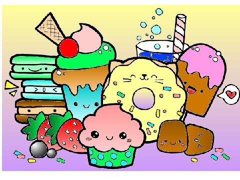 Coloring Contest!! (OPEN) Kawaii Image!! remix
