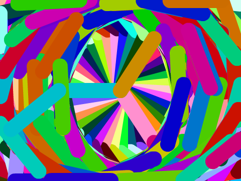 tunnel of rainbow stuff