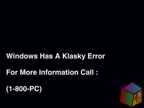 Klasky Csupo Robot logo 4000 Windows Error