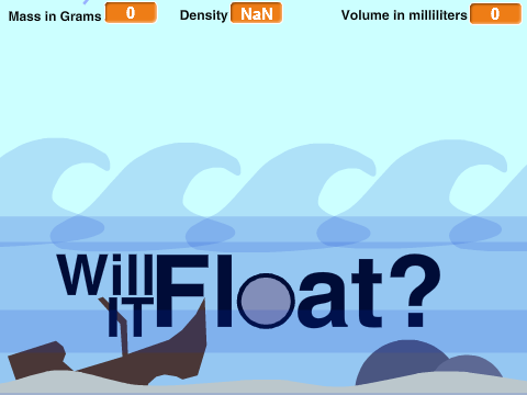 Will it float? calculator Visual Remix
