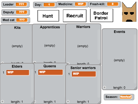 [WIP] [Updated] Warrior Cat Generator