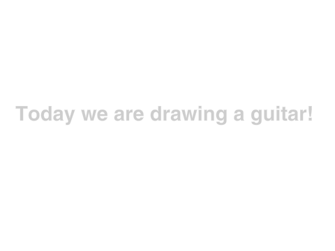 How to draw a guitar