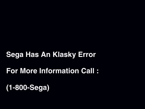 Klasky Csupo Robot logo 4000 Sega Error