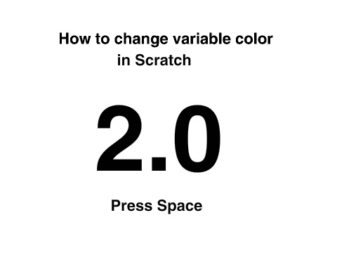 How to Change Variable Color in Scratch 2.0