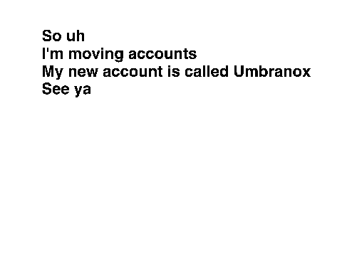 Moving Accounts!
