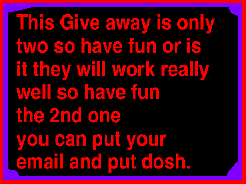 Give away acount for Binweevils.