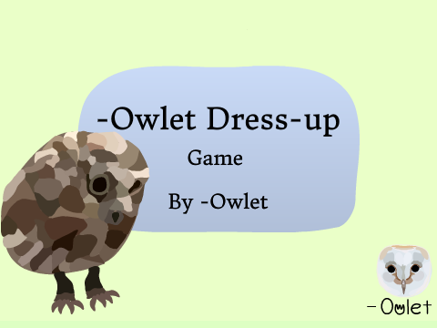 ❀ -Owlet Dress-up Game ❀