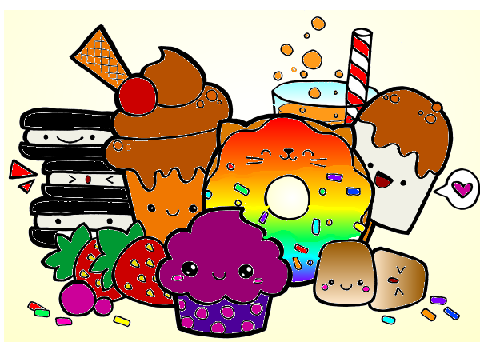 Coloring Contest Kawaii Image entry!!