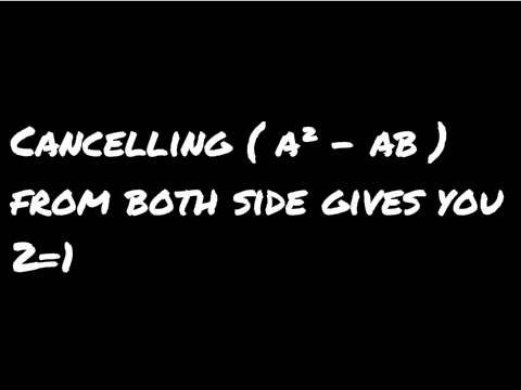 Proving that 2=1 remix