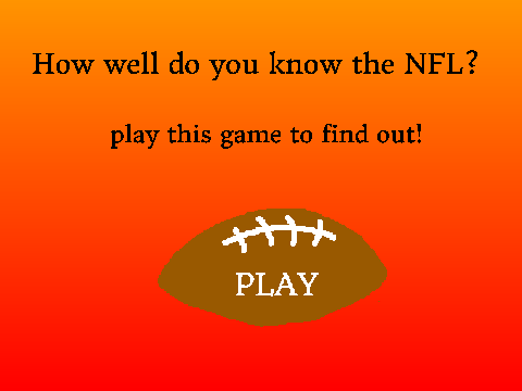 NFL KNOWLEDGE QUIZ