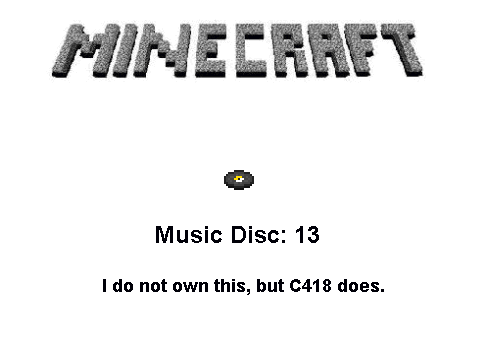 Minecraft Music Disc: 13