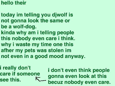 im changing djwolf looks (new looks coming soon)