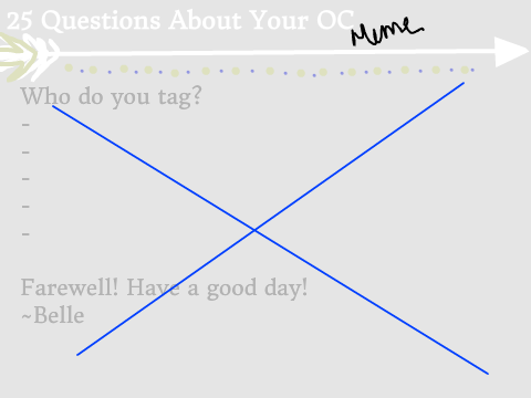 25 Questions About Your OC meme/tag new edition