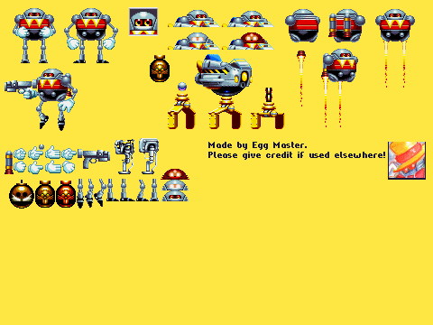 Hard Boiled Egg Robo Sonic mania sprites (customs)