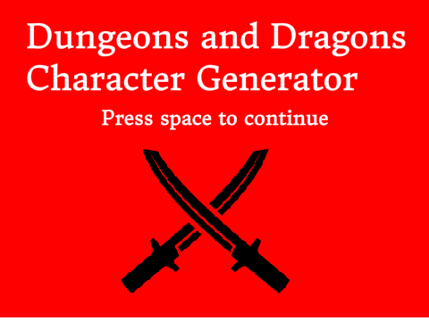 Dnd Character Generator