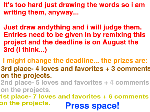 Prizes to be won- Drawing contest!