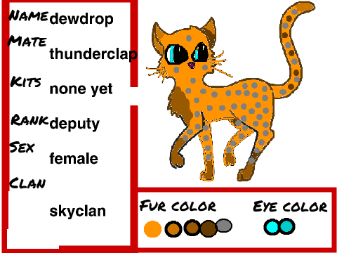 Dewdrop template
