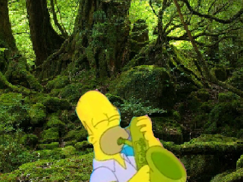 the new epic sax guy (homer simpson)