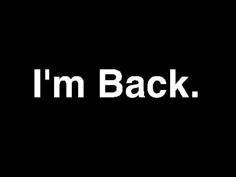 After Being Inactive For So Long...