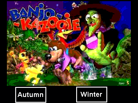 Banjo - Kazooie Click Clock Wood Music Autumn and Winter