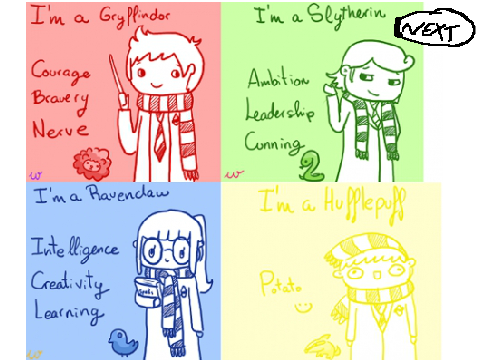 Hufflepuff = potato