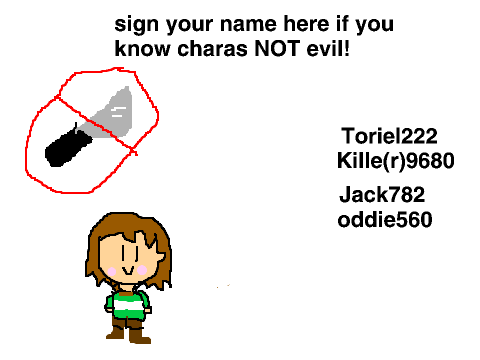 sign this if you know Chara's not evil! remix remix remix