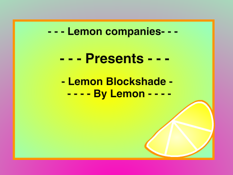 ( ʟɛʍօռ ɮʟօƈӄֆɦǟɖɛ )