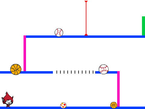 Dodgeball Platform Game