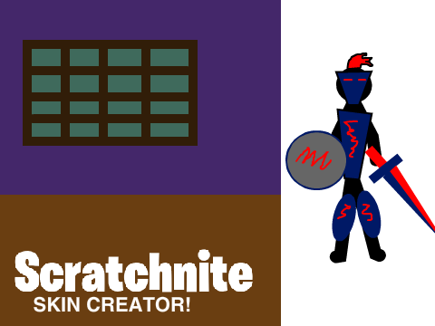 ScratchNite : Skin Creator remix the blue knight 