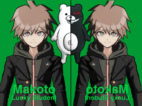 (SDS) Danganronpa sprites, symmetrized. I guess. IDK