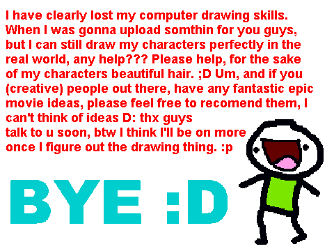 No drawing skills D: