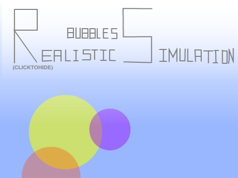 Realistic Relaxing Bubbles Simulation