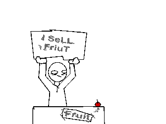 The fruit stand