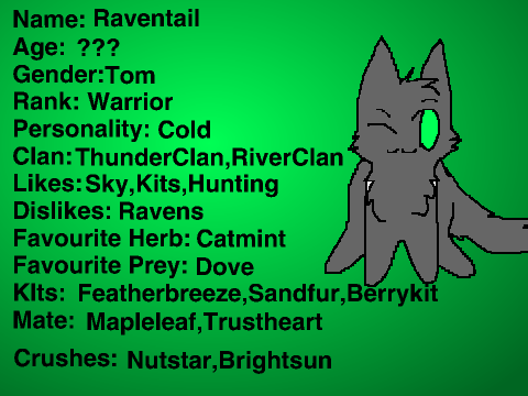 Warrior Cats RP Sign Up Bio Sheet remix