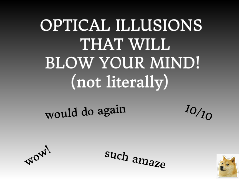 OPTICAL ILLUSIONS