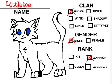 ADD YOUR OWN CATS To my warriors comic ~cat entry~