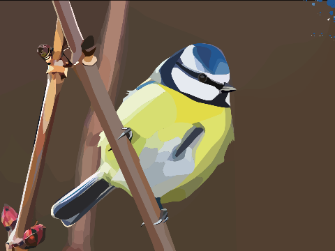 Blue bird blockshade