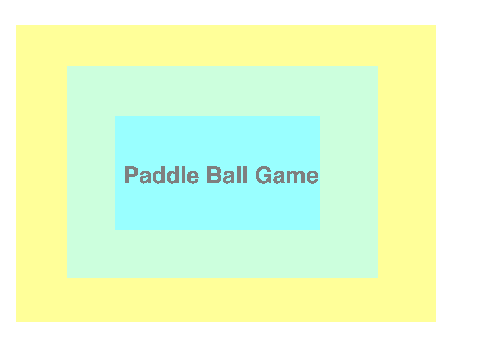 Paddle ball game