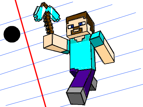 Minecraft CC concept art / pencil skech