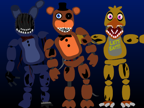 Five Nights at Freddy's 2 Vector Drawings