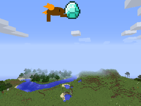 add yourself fighting over a diamond of minecraft remix-2