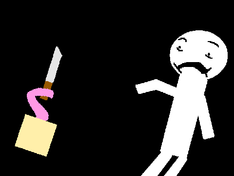  a knife weilding tentacle 