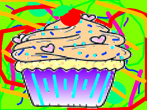 Cupcake coloring contest Entry