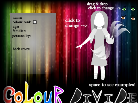 Colour Divide RPG bio template to remix! 