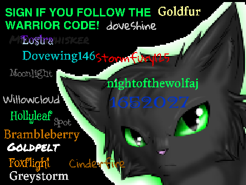 Sign If You Follow The Warrior Code! X3 remix remix remix remix remix