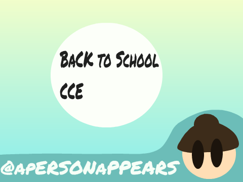 Back to school CCE - 200 follower special!