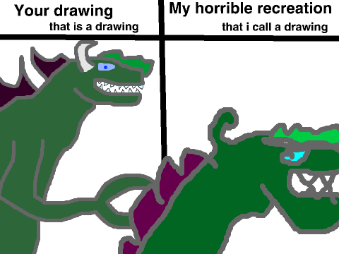 Get Mr. and Ms. Dark Kaiju drawing to become horrifying! remix remix