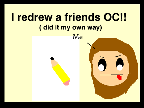 I redrew my friends oc!