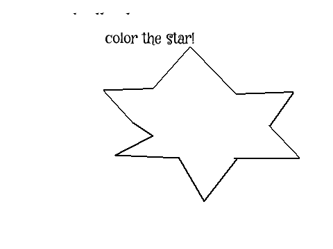 color the star by 1st july