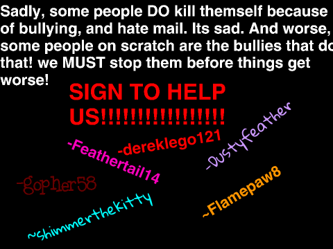 Sign to stop hate mail and bullying! remix remix remix remix remix